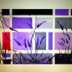 Mosaik lila mit Lavendel 120x80